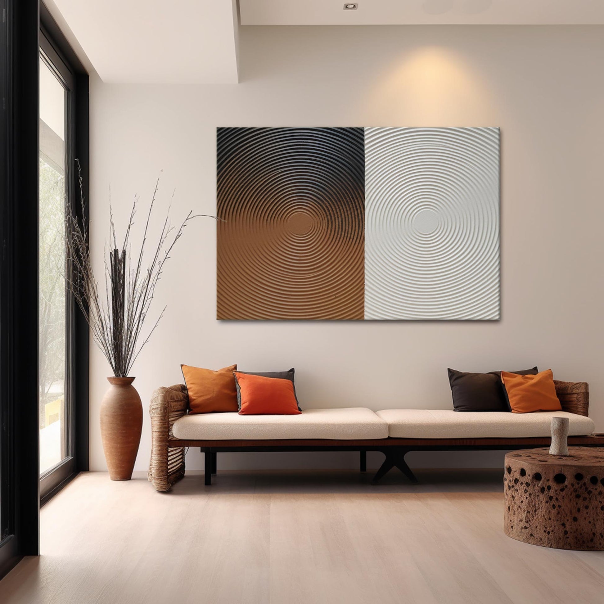 Plaster Art Texture Painting SG239 - Neutralighting