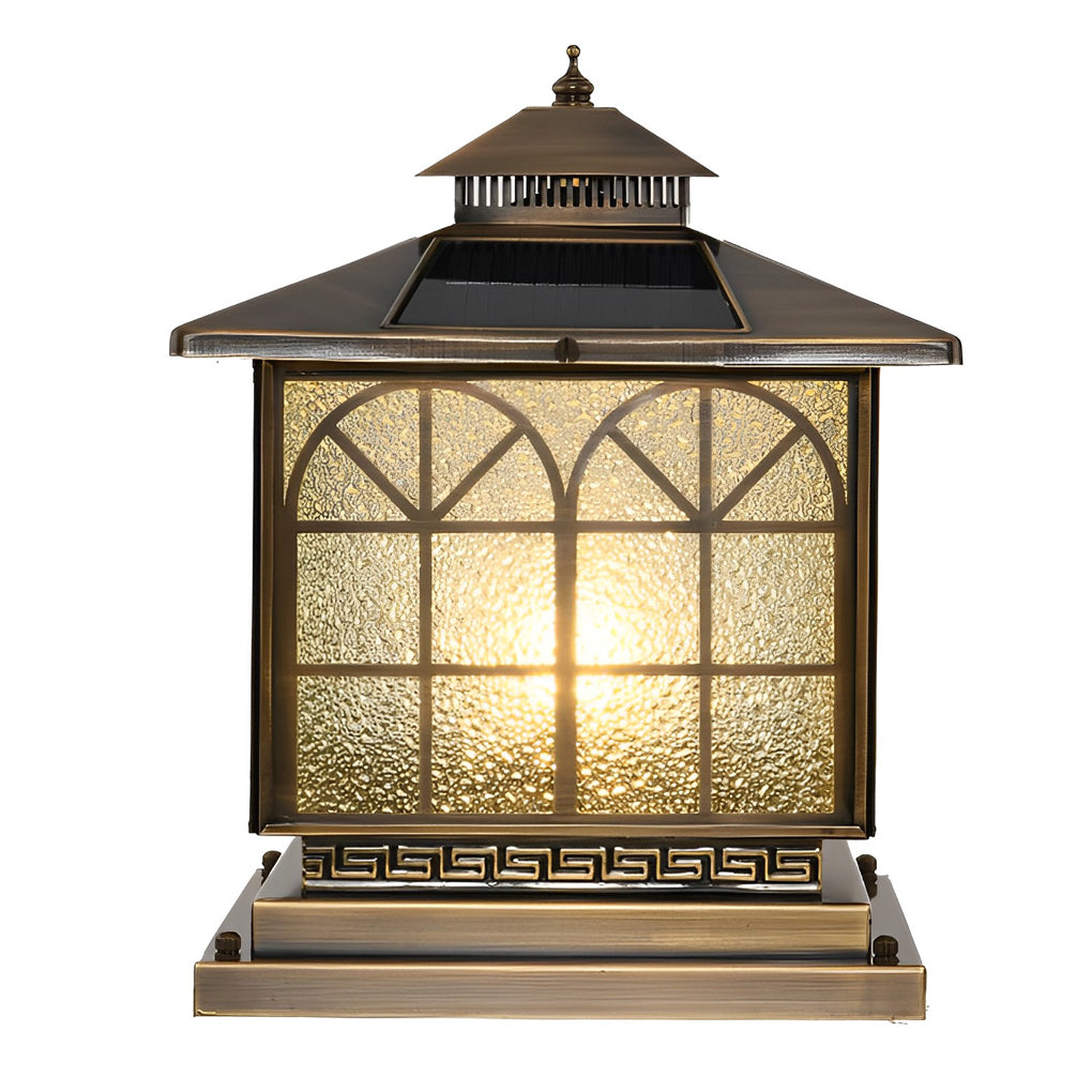 Octavia Classical LED Bronze Solar Outdoor Post Caps Lights