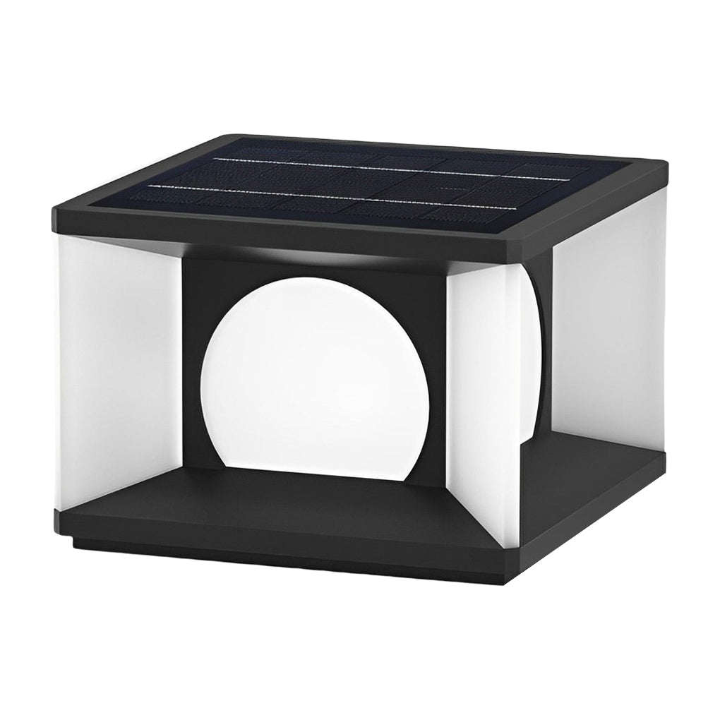Washi Square LED Modern Steel Outdoor Deck Post Lights
