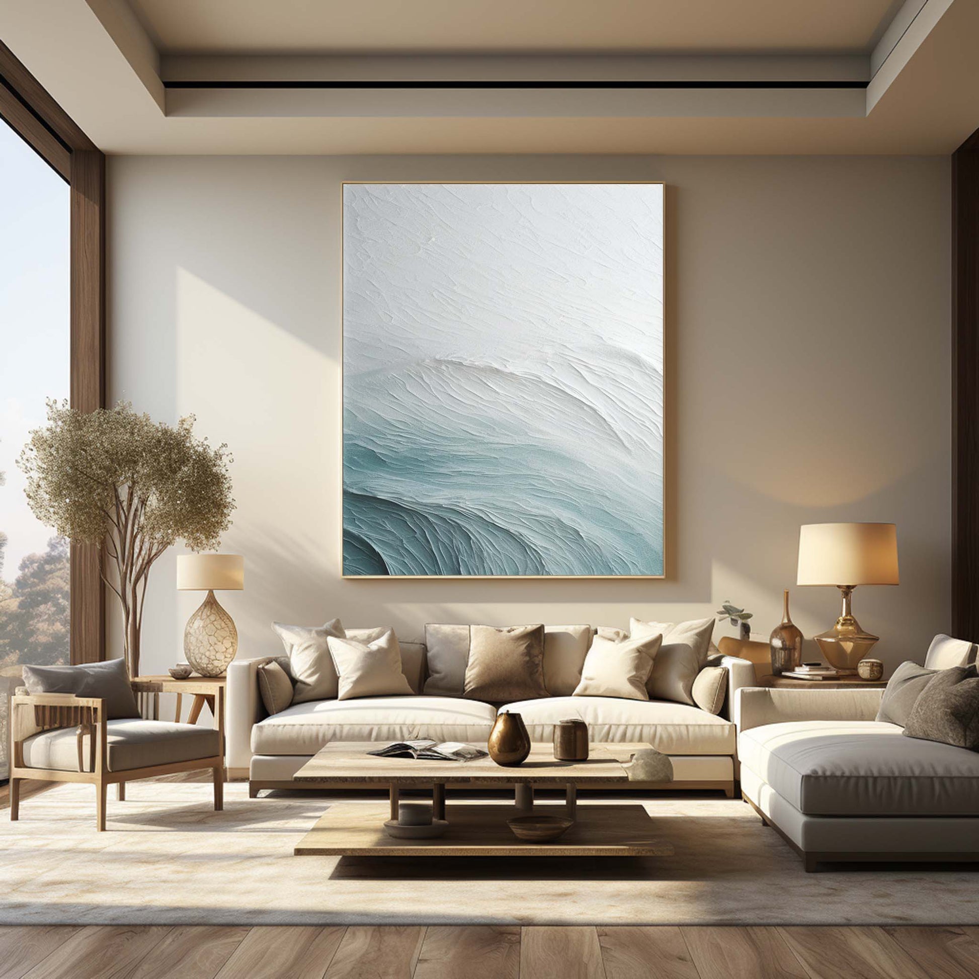 Plaster Art Texture Painting SG235 - Neutralighting