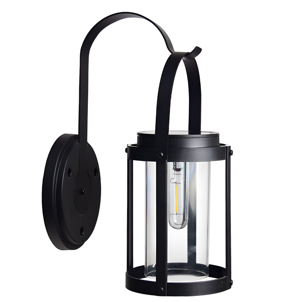 Edaa Portable Lantern Shaped Modern ABS Outdoor Wall Sconce