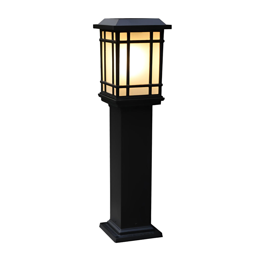 Joce Solar Three-Step Outdoor Pathway Bollard Lights