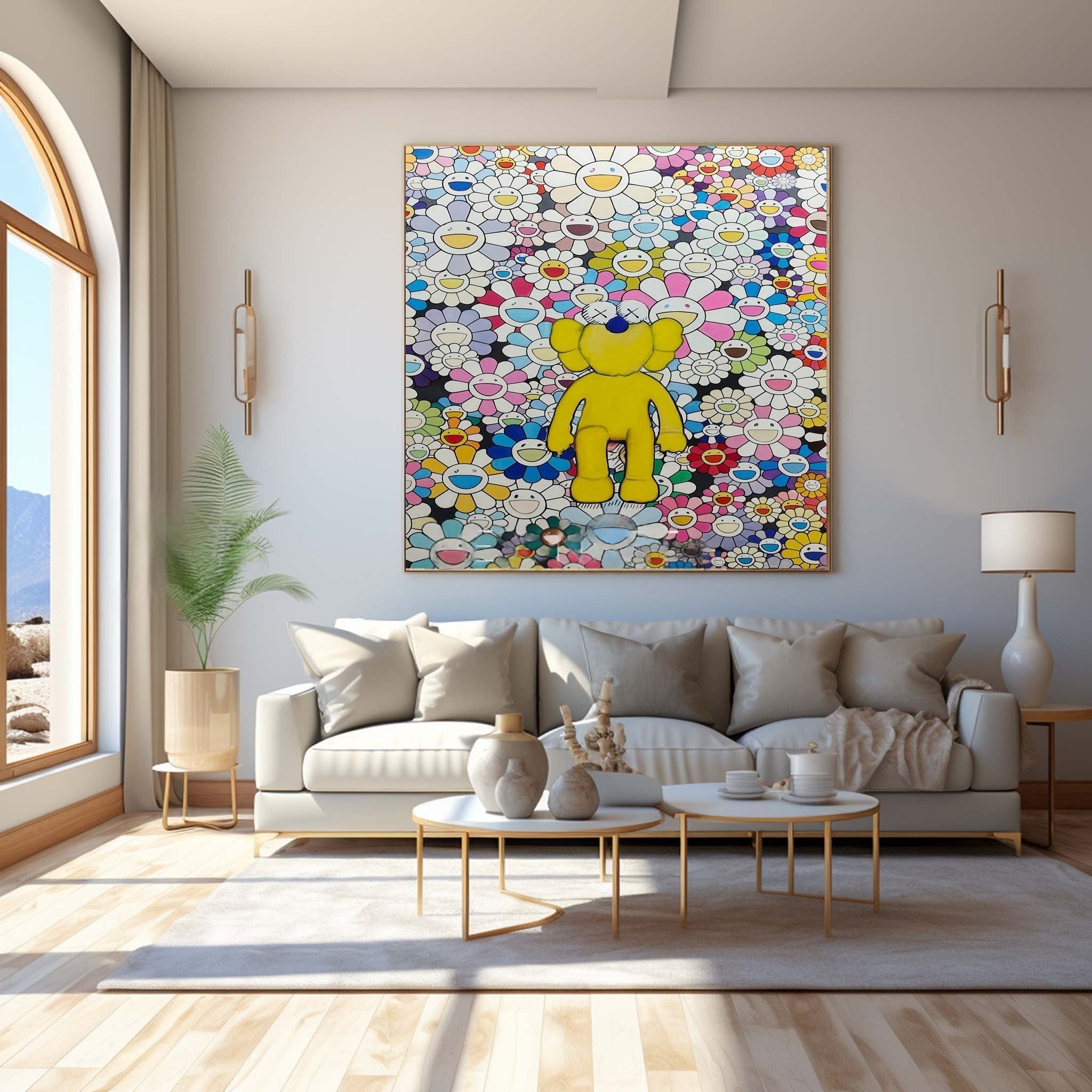 Bearbrick Takashi Murakami Pop Art Painting - Neutralighting