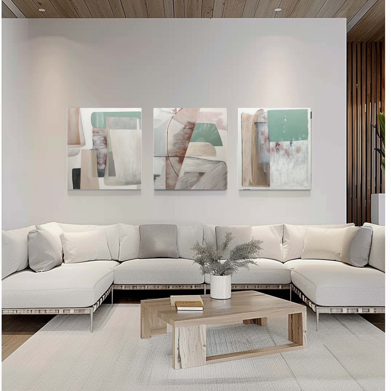 Abstract Painting Set Of 3 SP158 - Neutralighting