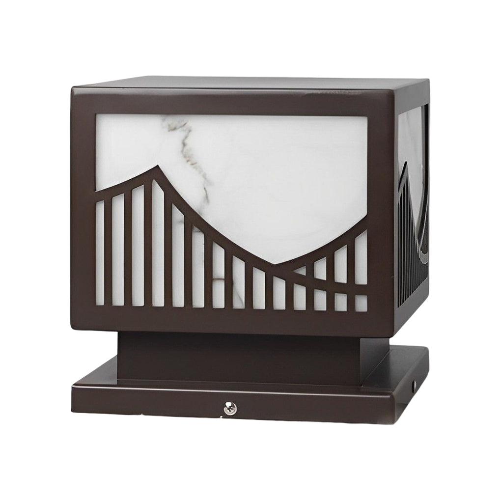 Frey Mountain Scenery Modern Steel Outdoor Post Lawn Lights
