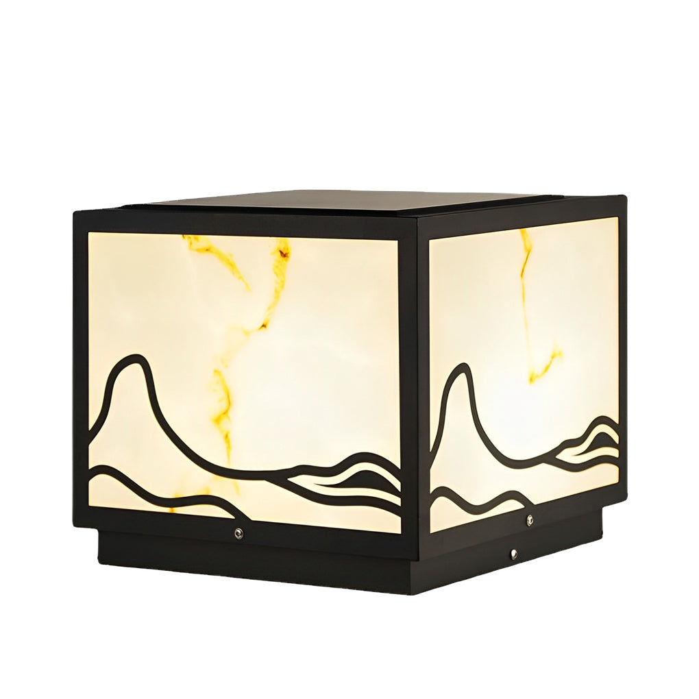 Holly Mountain Scenery Intelligent Post Caps Lights