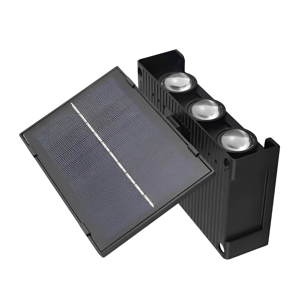 Admiable Rectangular LED Modern Solar Outdoor Wall Lamp
