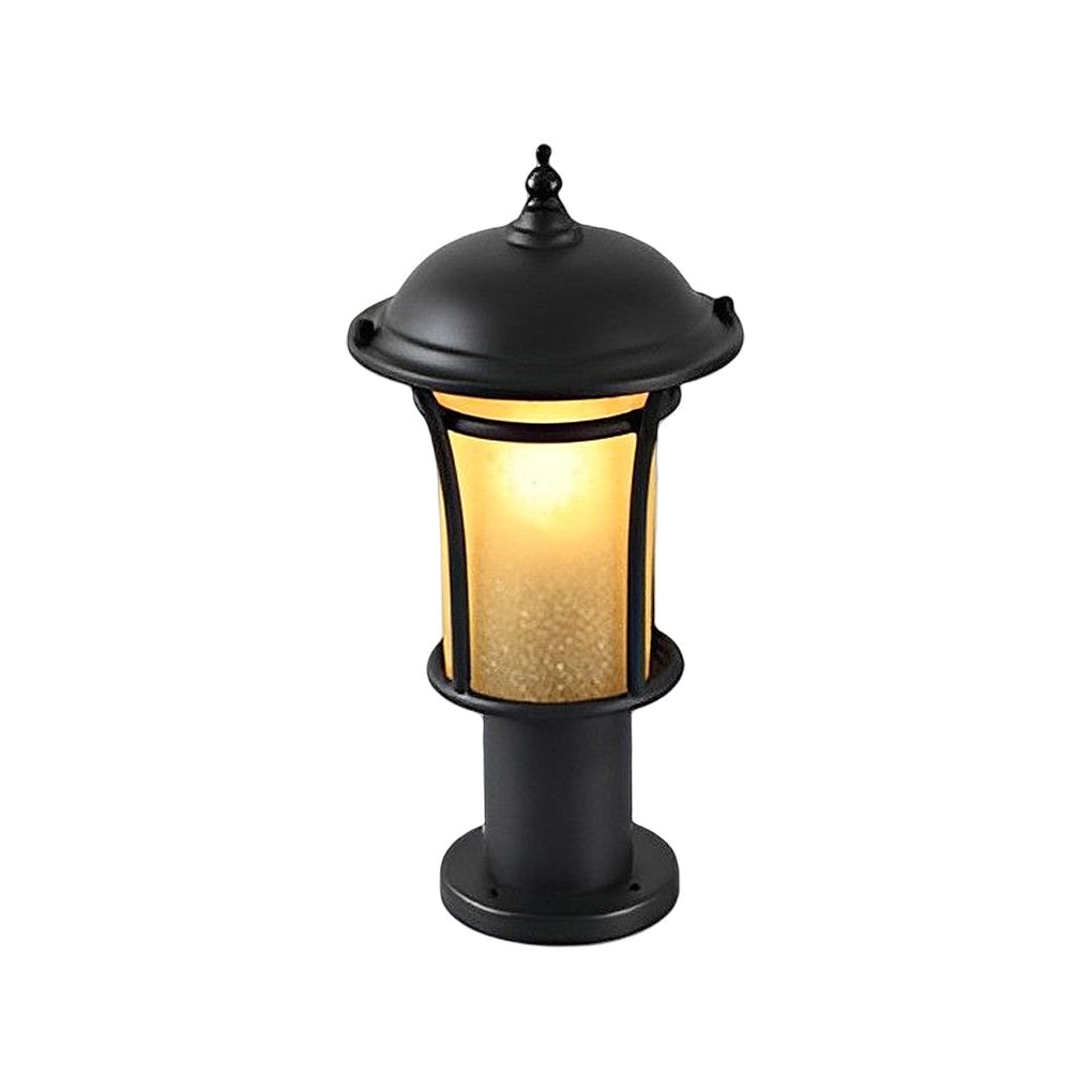 Rhean Classic Old England-Style LED Glass Outdoor Lamp