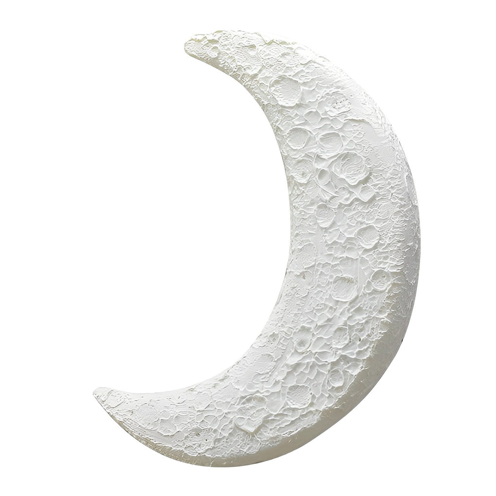 Berti Creative Moon LED Modern Resin Outdoor Wall Sconce