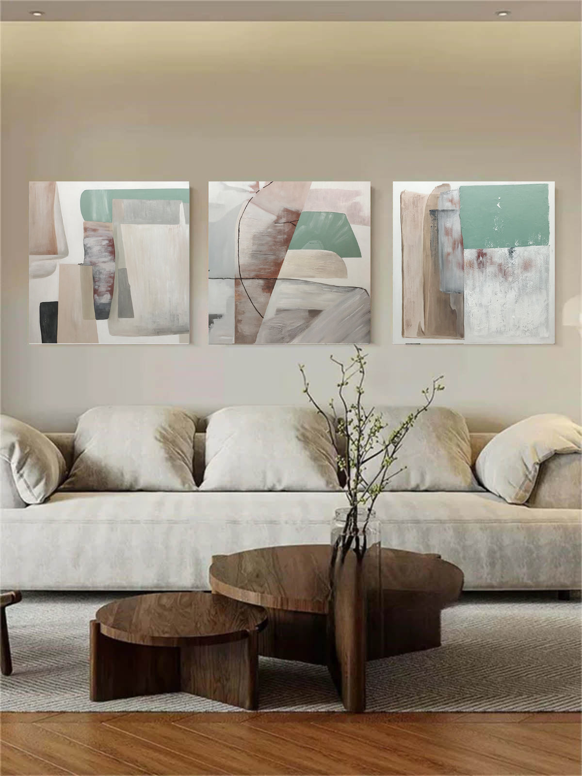 Abstract Painting Set Of 3 SP158 - Neutralighting