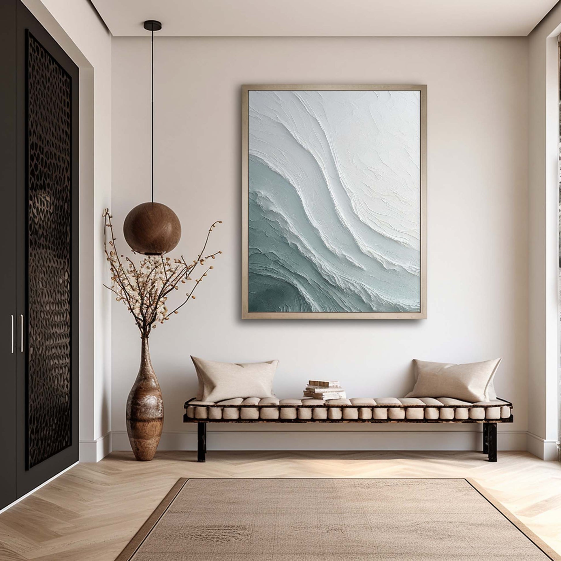 Wavy Plaster Art Texture Painting - Letslighting