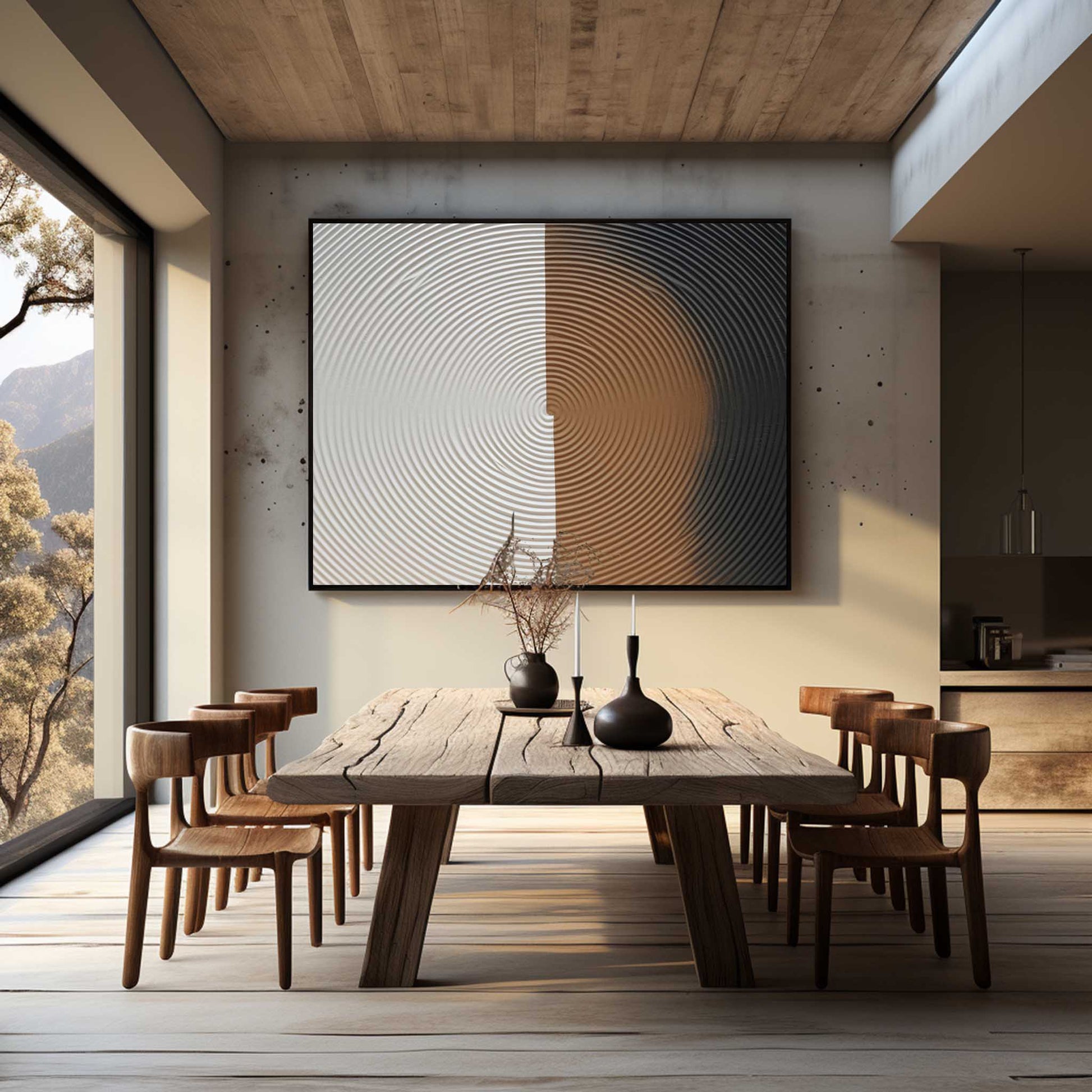 Plaster Art Texture Painting SG240 - Neutralighting