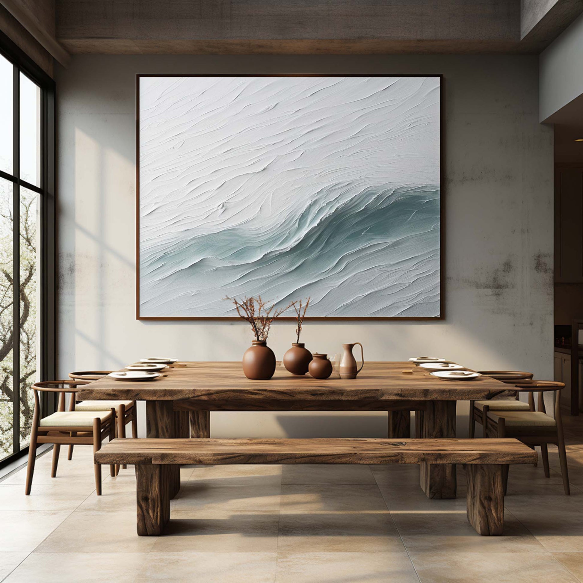 Plaster Art Texture Painting SG232 - Neutralighting
