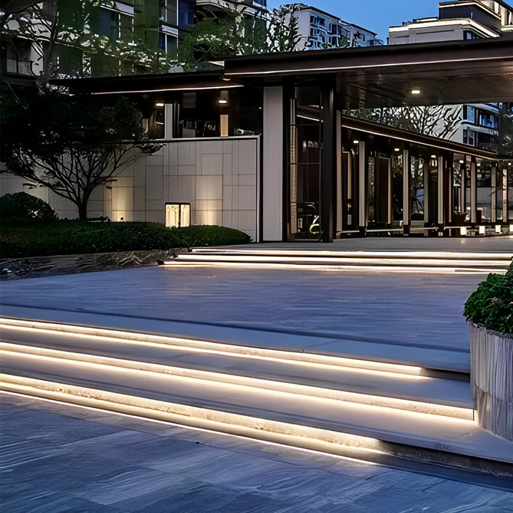 Start Recessed Flat LED Silicone Outdoor Strip Lights