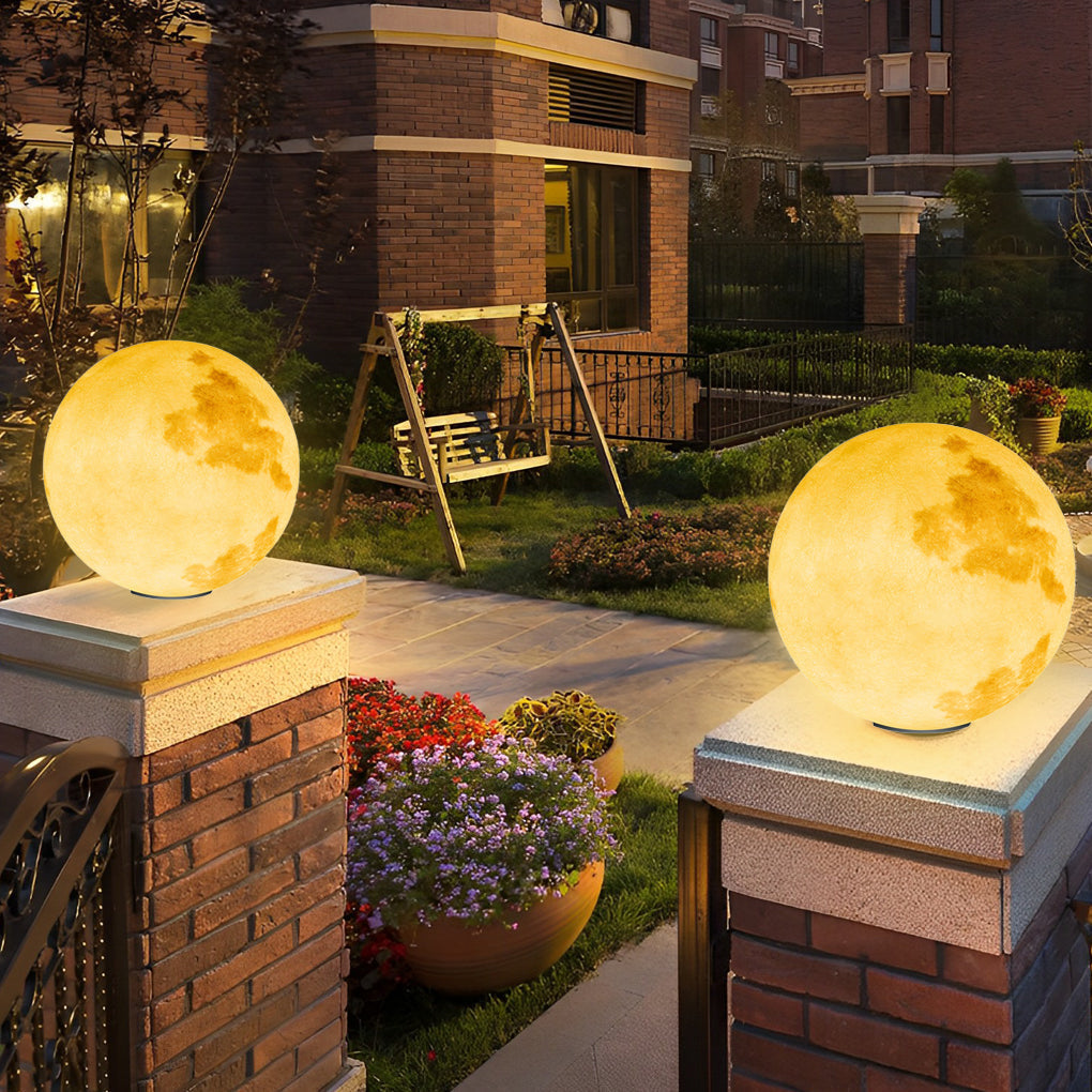 Admira Moon Pier-Mount Pillar PE Outdoor Post Light