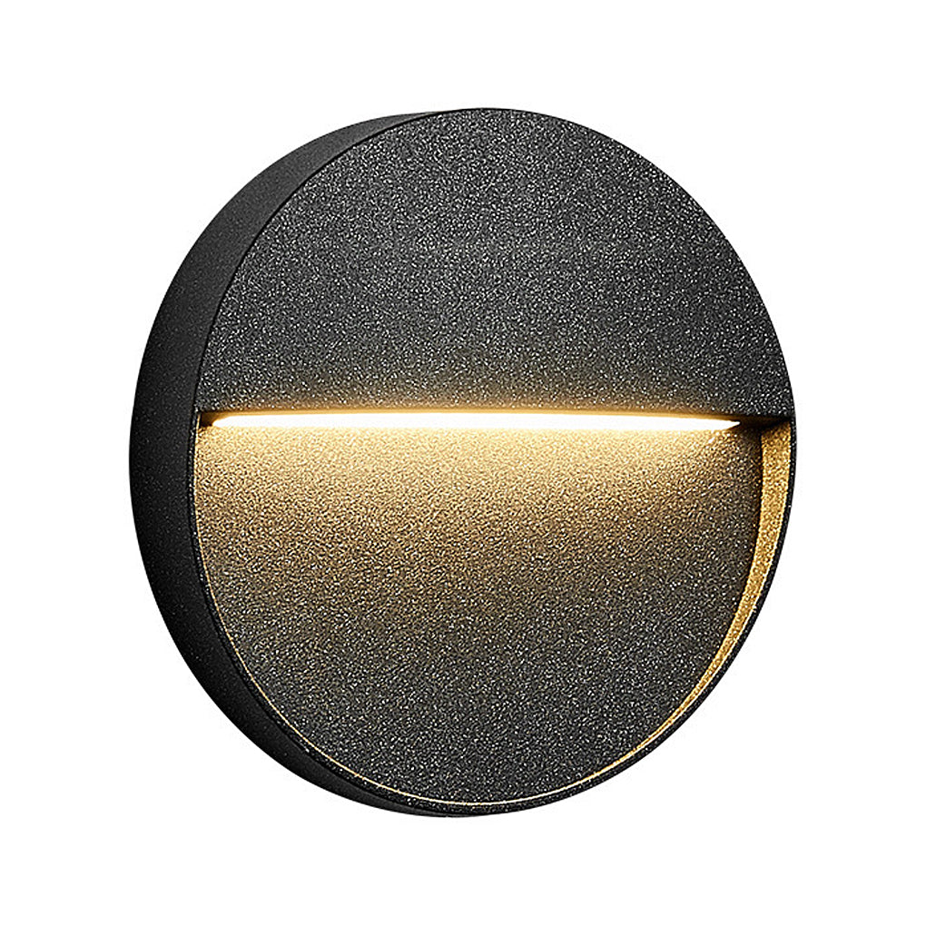 Winied Round Creative Outdoor Wall Step Sconces