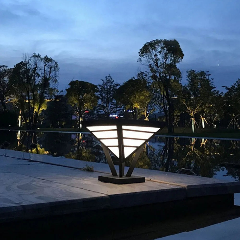 Ray Modern Diamond Metal Outdoor Landscape Pathway Light - Neutral Decor