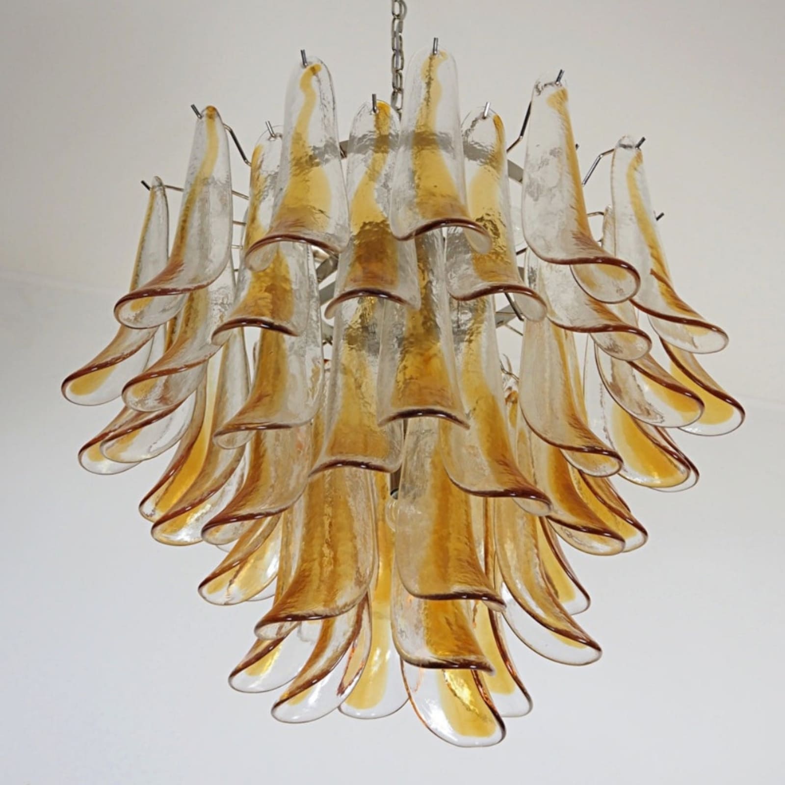 Aurora Chandelier Murano Glass Tiered Italian-Neutral Decor