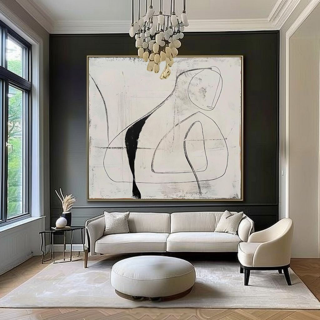Contemporary Art Minimalist Abstract Painting - Neutralighting