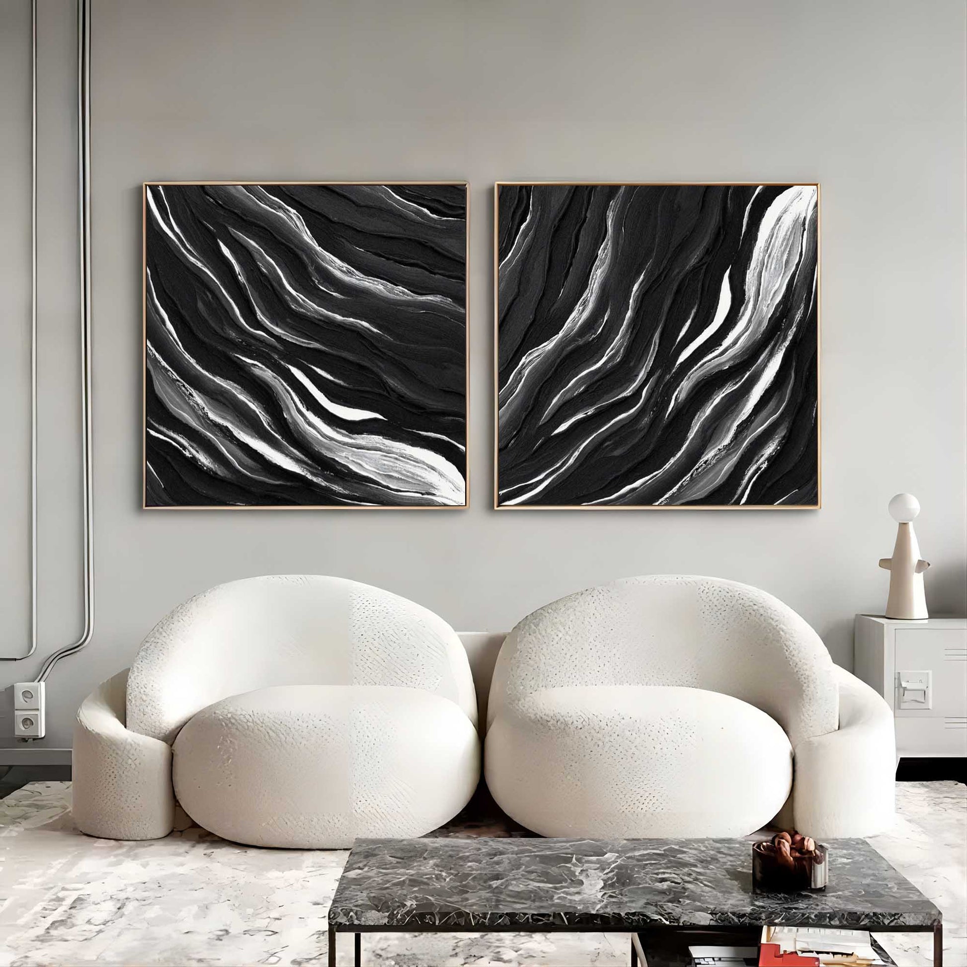 Abstract Painting Set Of 2 SP142 - Neutralighting