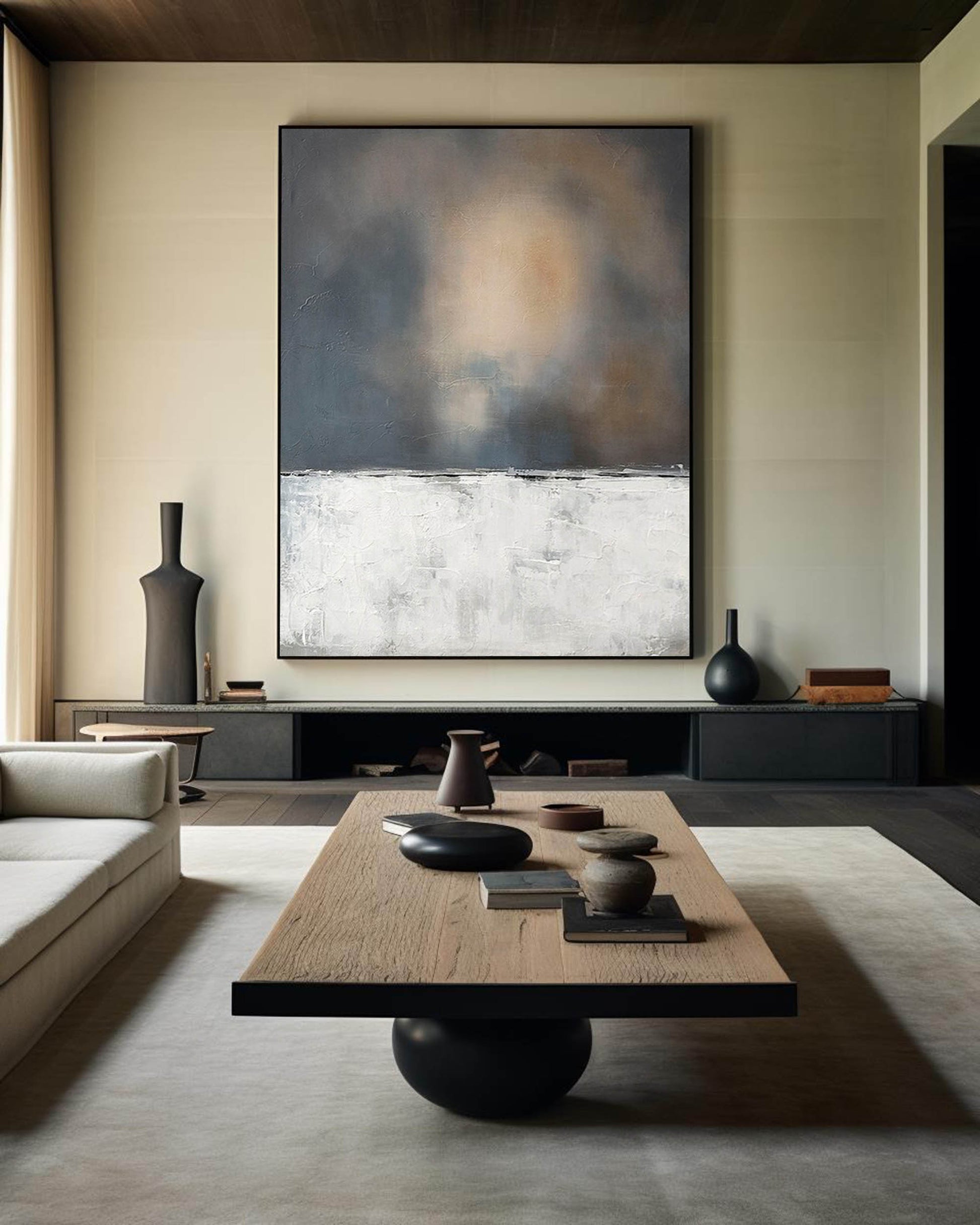 Wabi-sabi Minimalist Painting ABAV304 - Neutralighting
