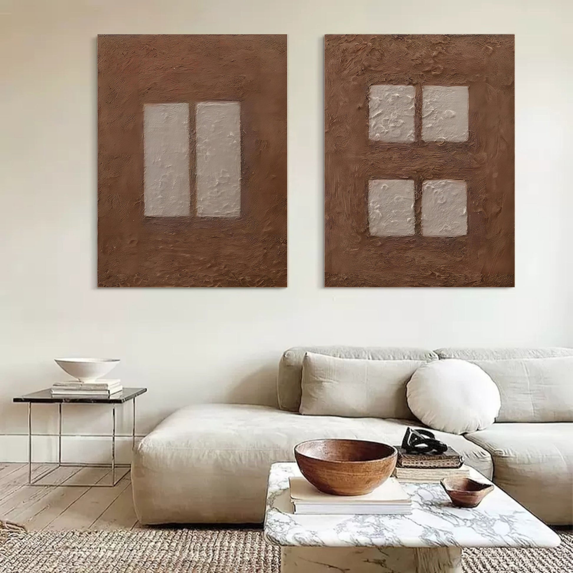 Abstract Painting Set Of 2 SP071 - Neutralighting