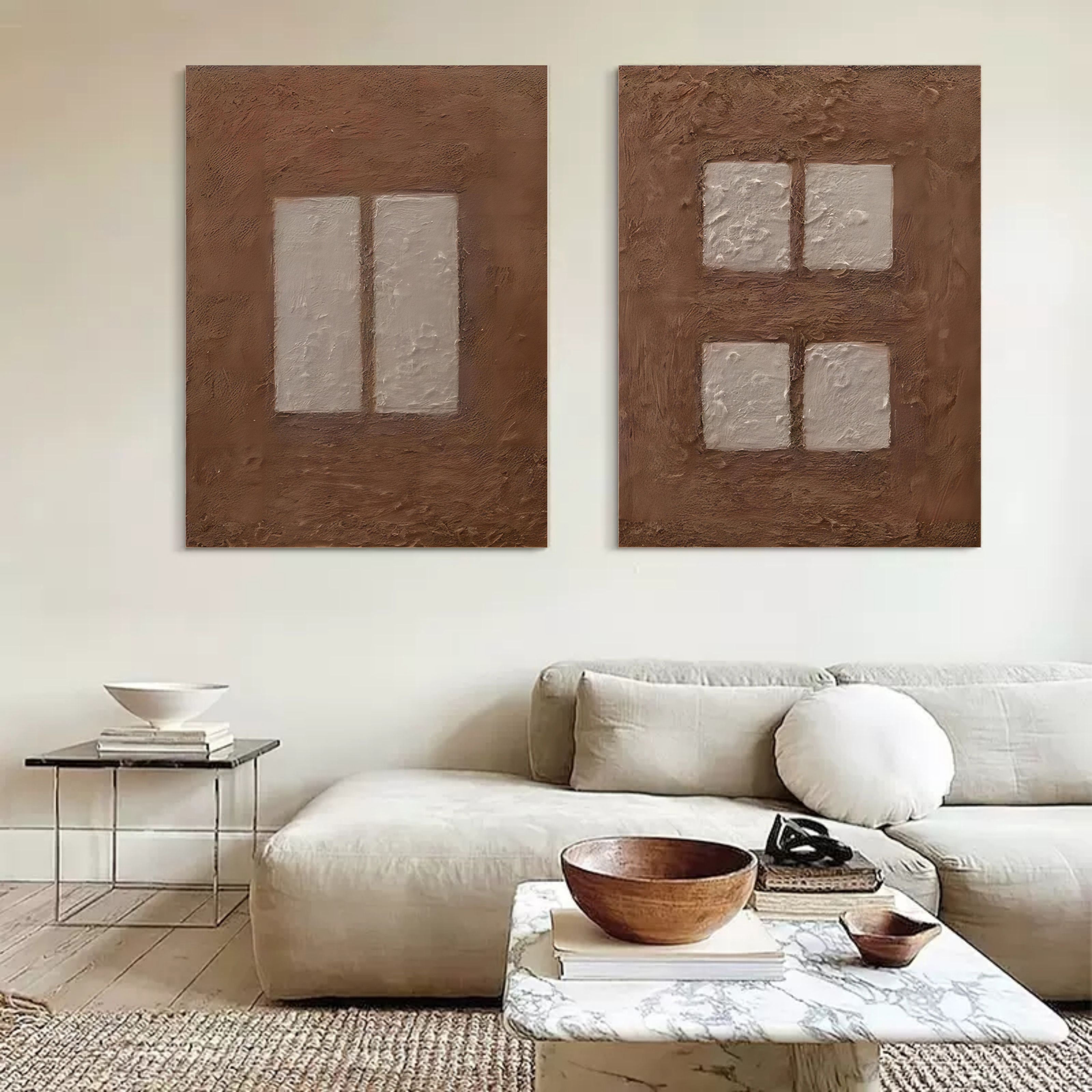 Abstract Painting Set Of 2 SP071 - Neutralighting