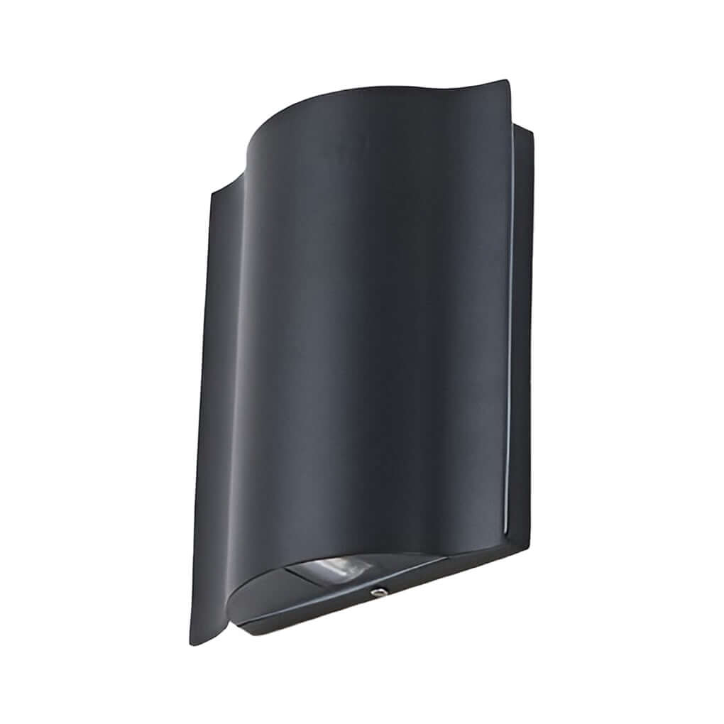 Ethanael Arc Wave Cool Glass Outdoor Wall Mounted Lights