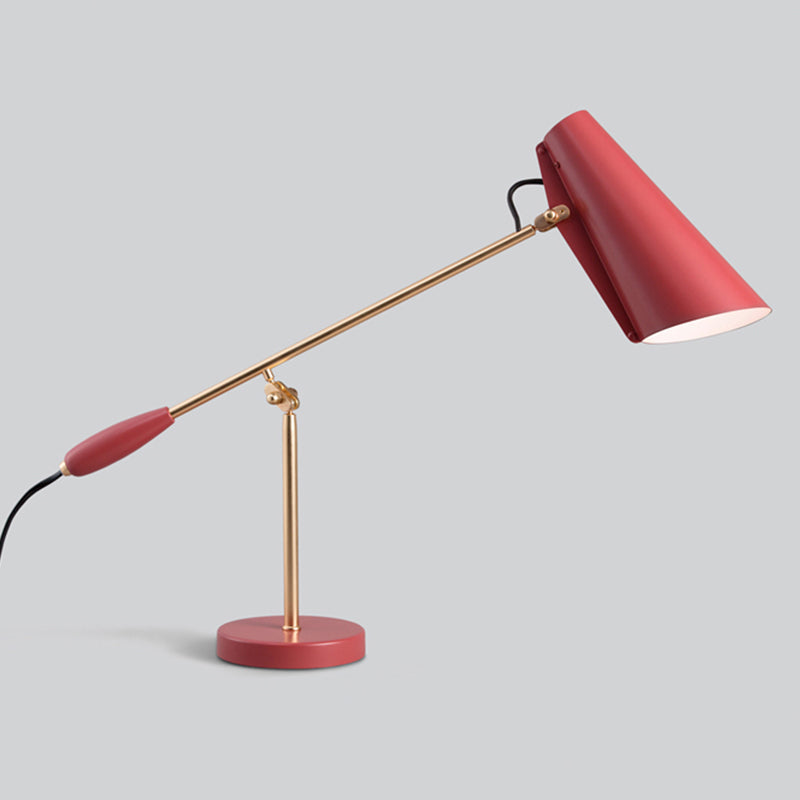 Orbix Steel Mid-Century Table Lamp-Neutral Decor