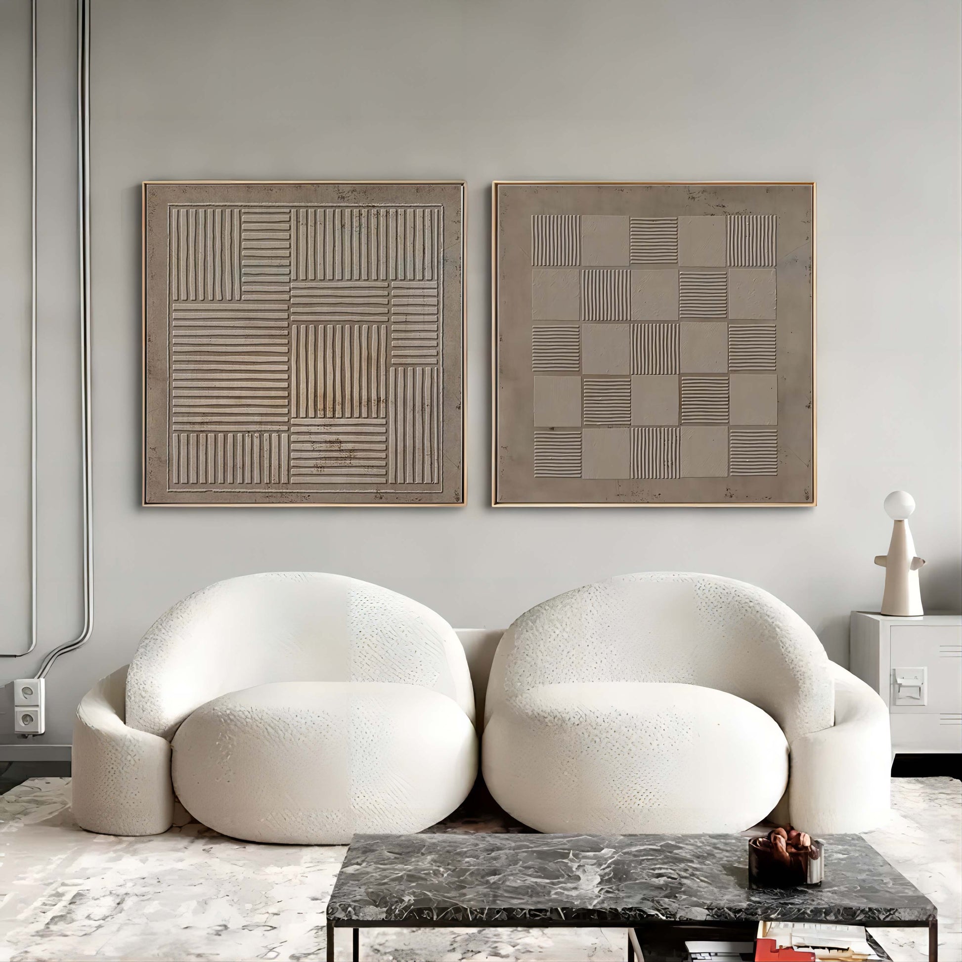 Abstract Painting Set Of 2 SP065 - Neutralighting