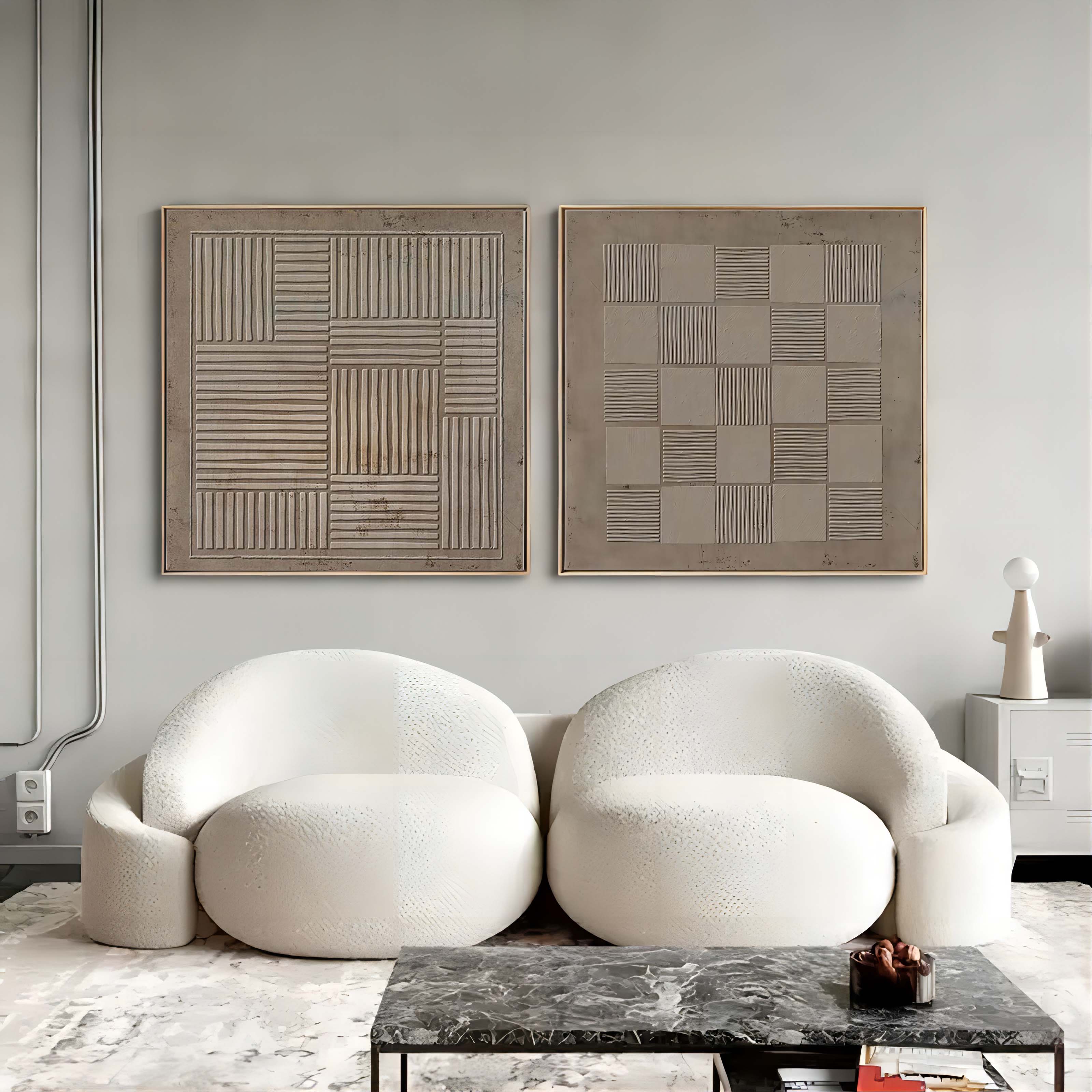 Abstract Painting Set Of 2 SP065 - Neutralighting