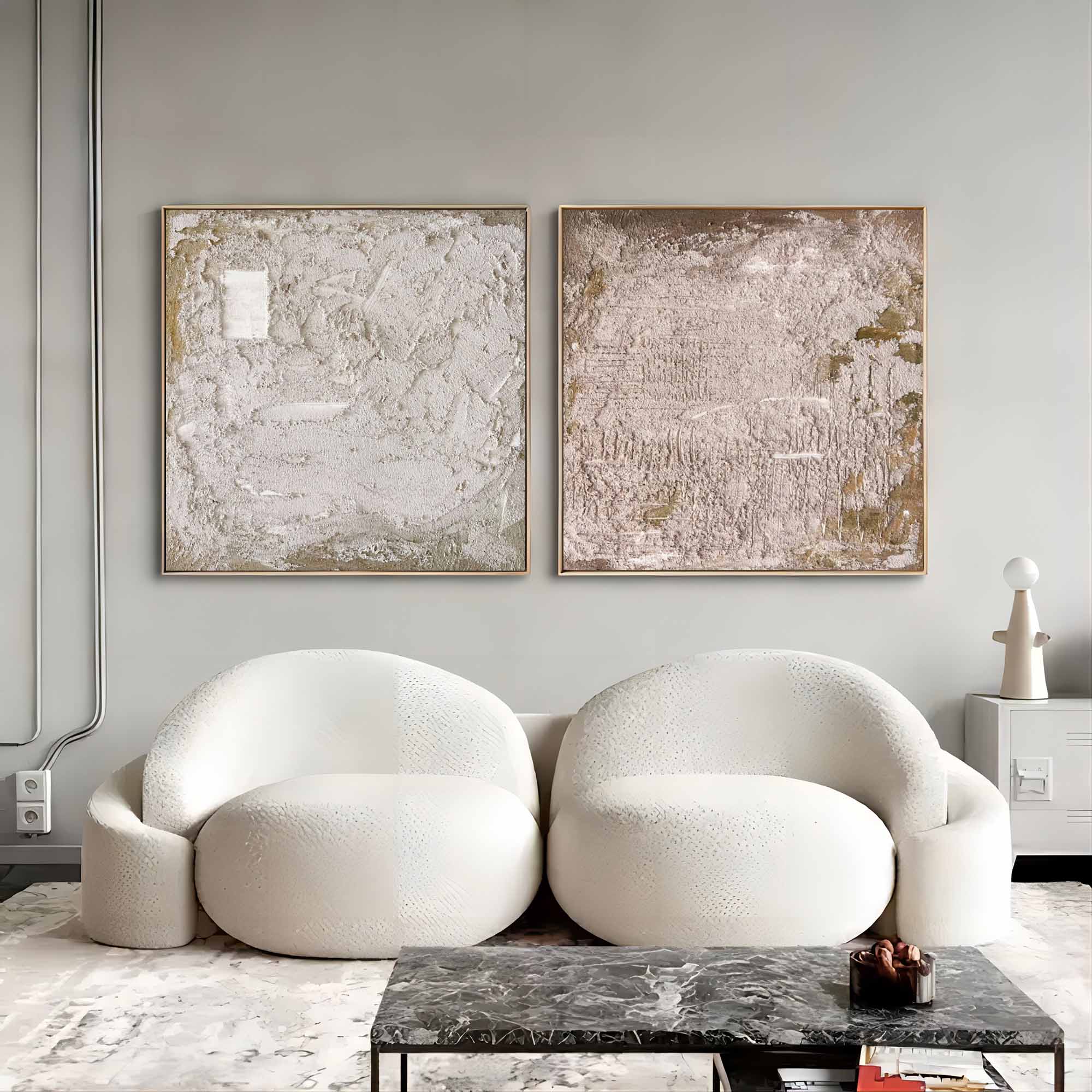 Abstract Painting Set Of 2 SP143 - Neutralighting
