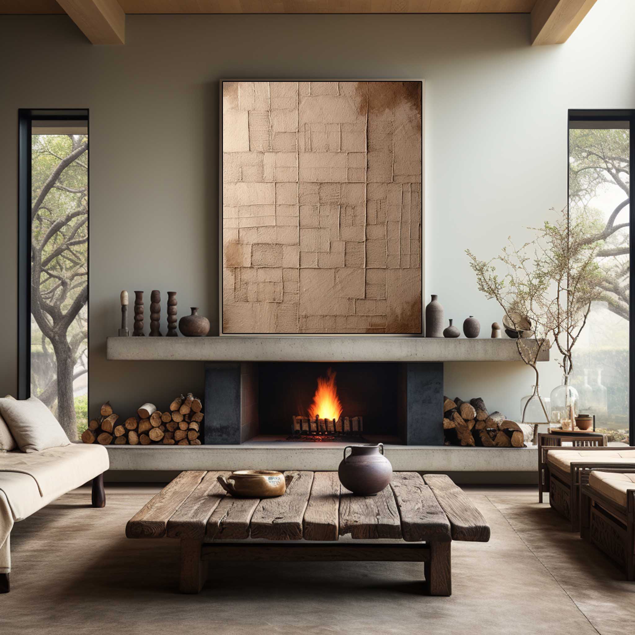 Wabi-Sabi Wall Art TX241 - Neutralighting