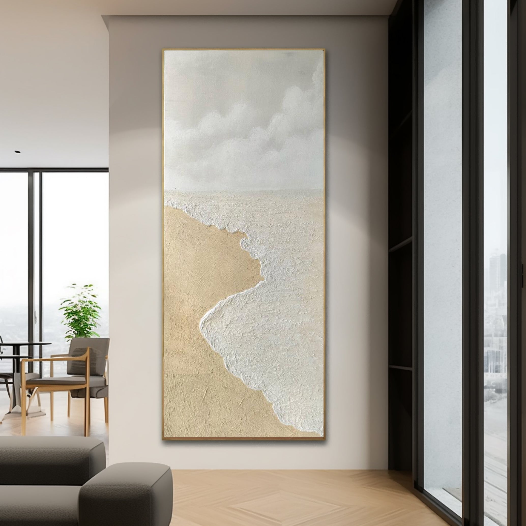 Plaster Art Texture Painting SG253 - Neutralighting