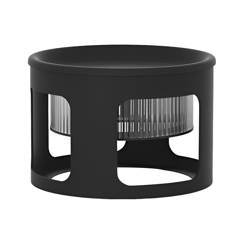 Bobie Round Under-Table Solar Steel Outdoor Light