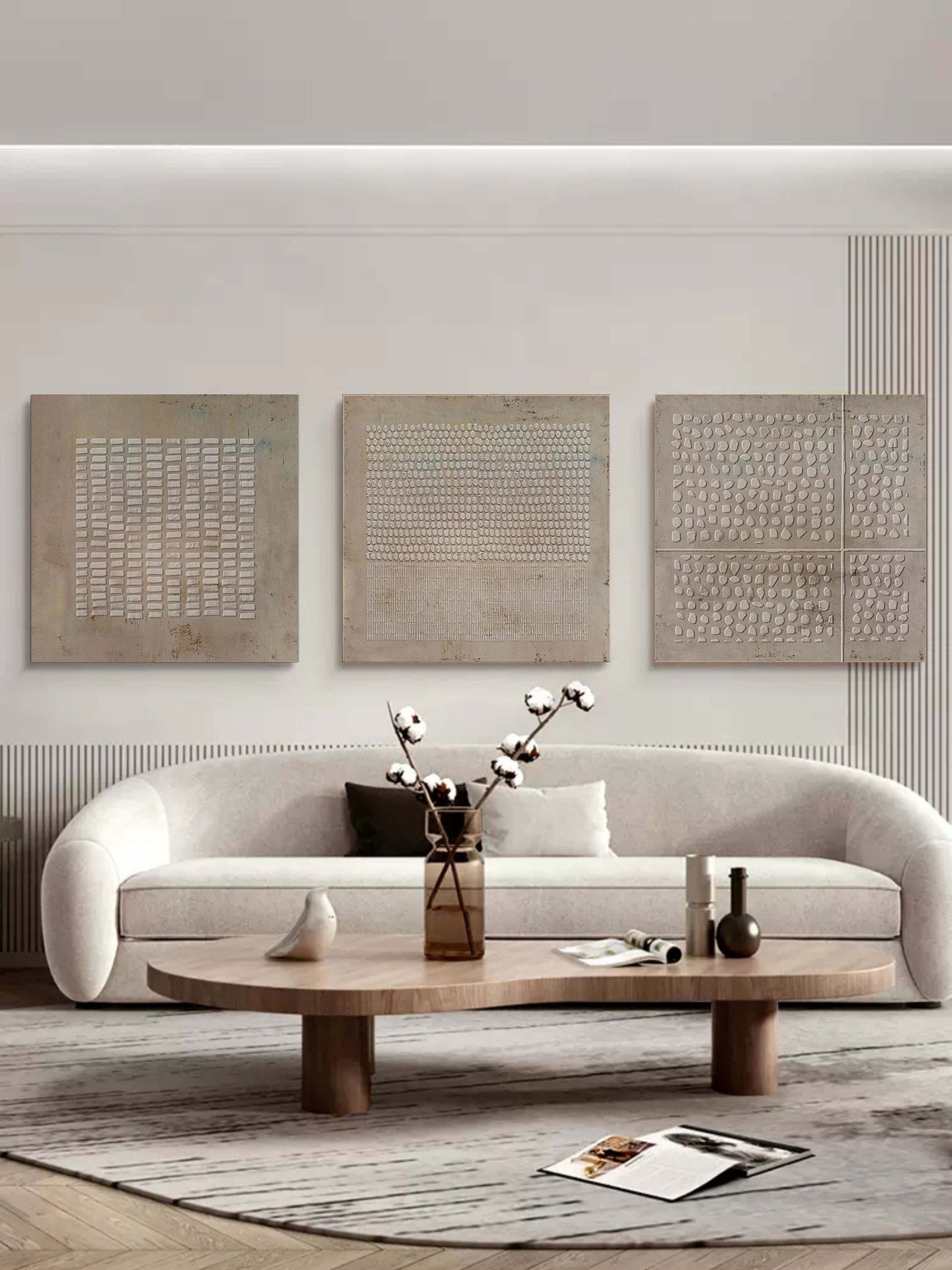 Abstract Painting Set Of 3 SP061 - Neutralighting