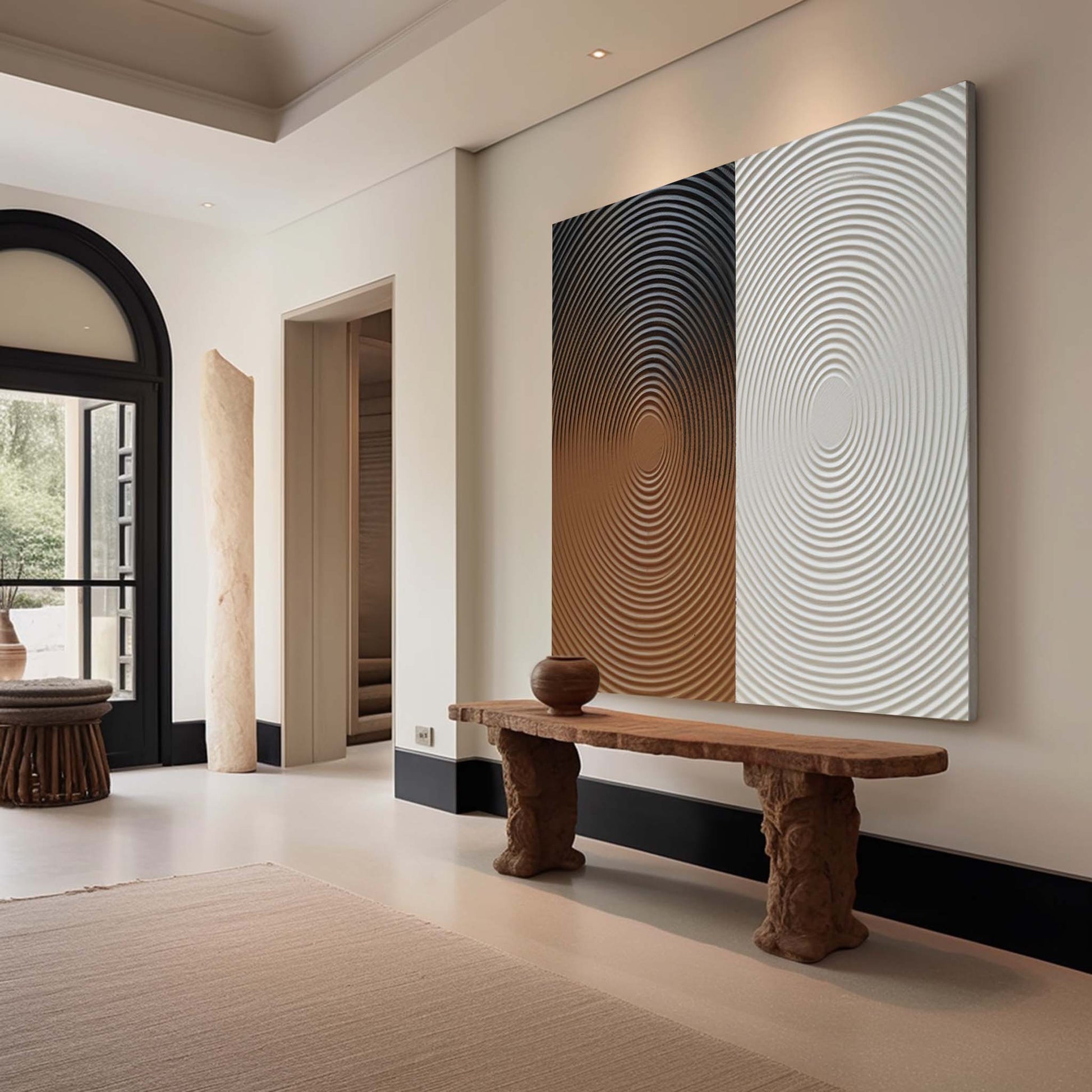 Plaster Art Texture Painting SG239 - Neutralighting