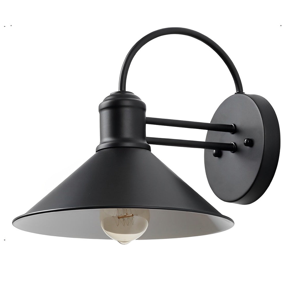 Nerissa Retro Conical Industrial Outdoor Wall Lamp