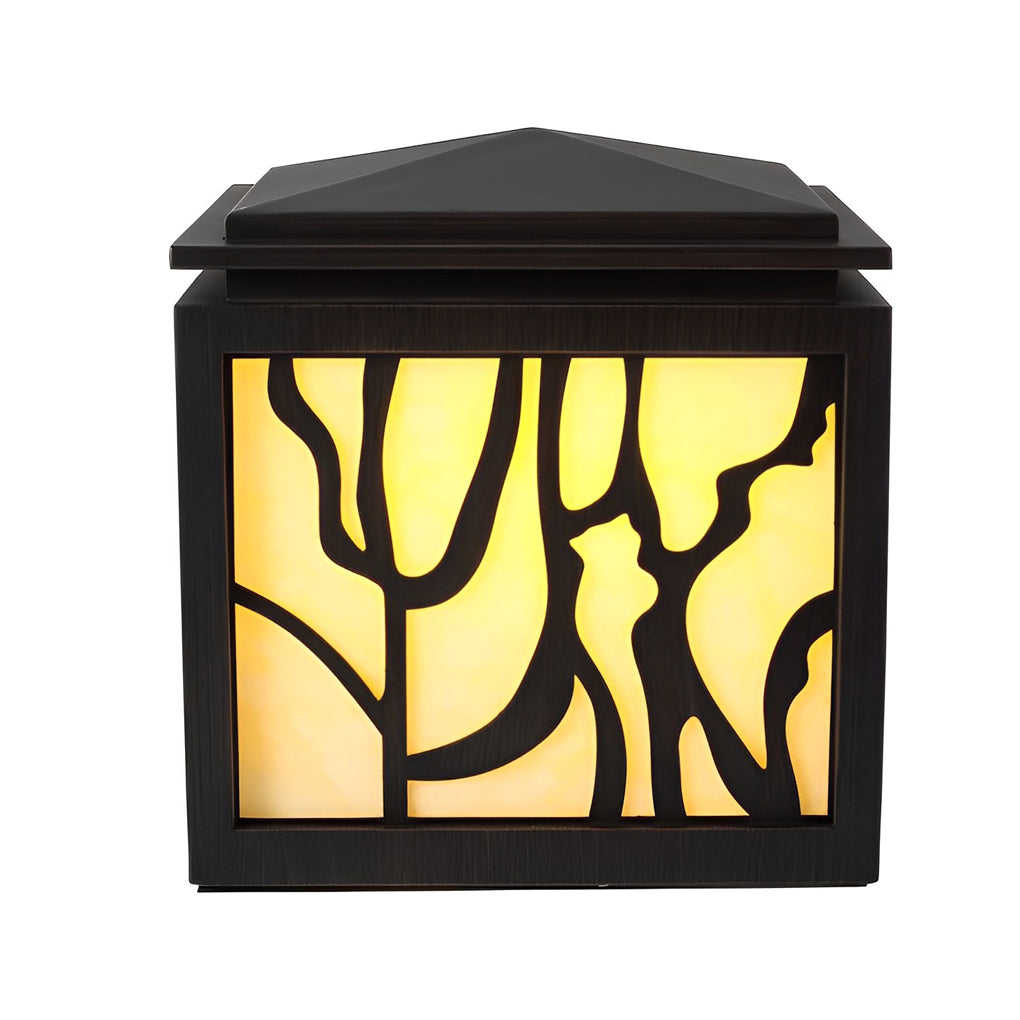 Rache Rustic Creative LED Retro Marble Outdoor Fence Post Lights