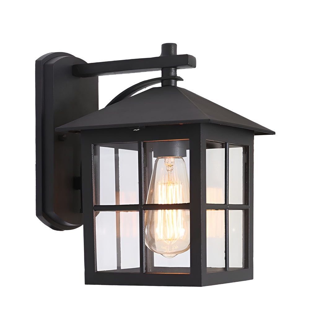 Maia Antique Modern Glass Outdoor Wall Sconce Light