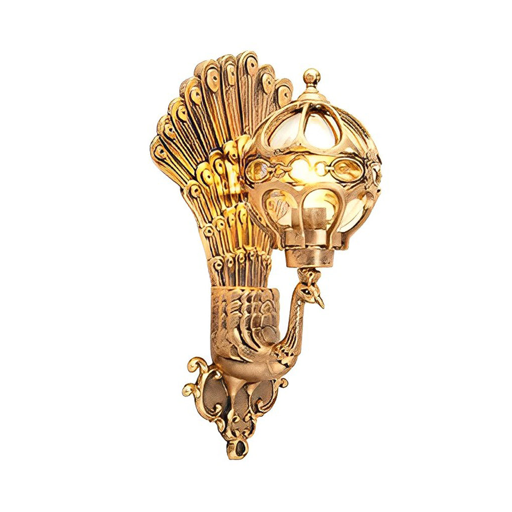 Joey Retro Peacocks European Outdoor Wall Light