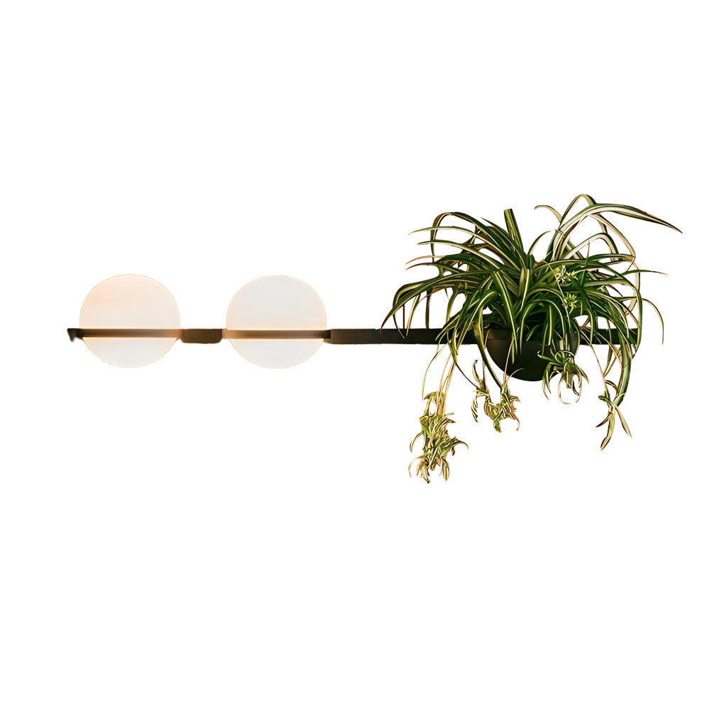 Opelia Creative Flowerpot Modern Steel Outdoor Wall Light