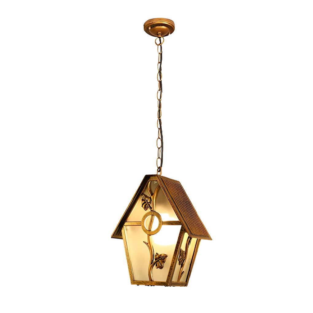 Ambe Creative Cabin American Glass Outdoor Chandelier Lamp