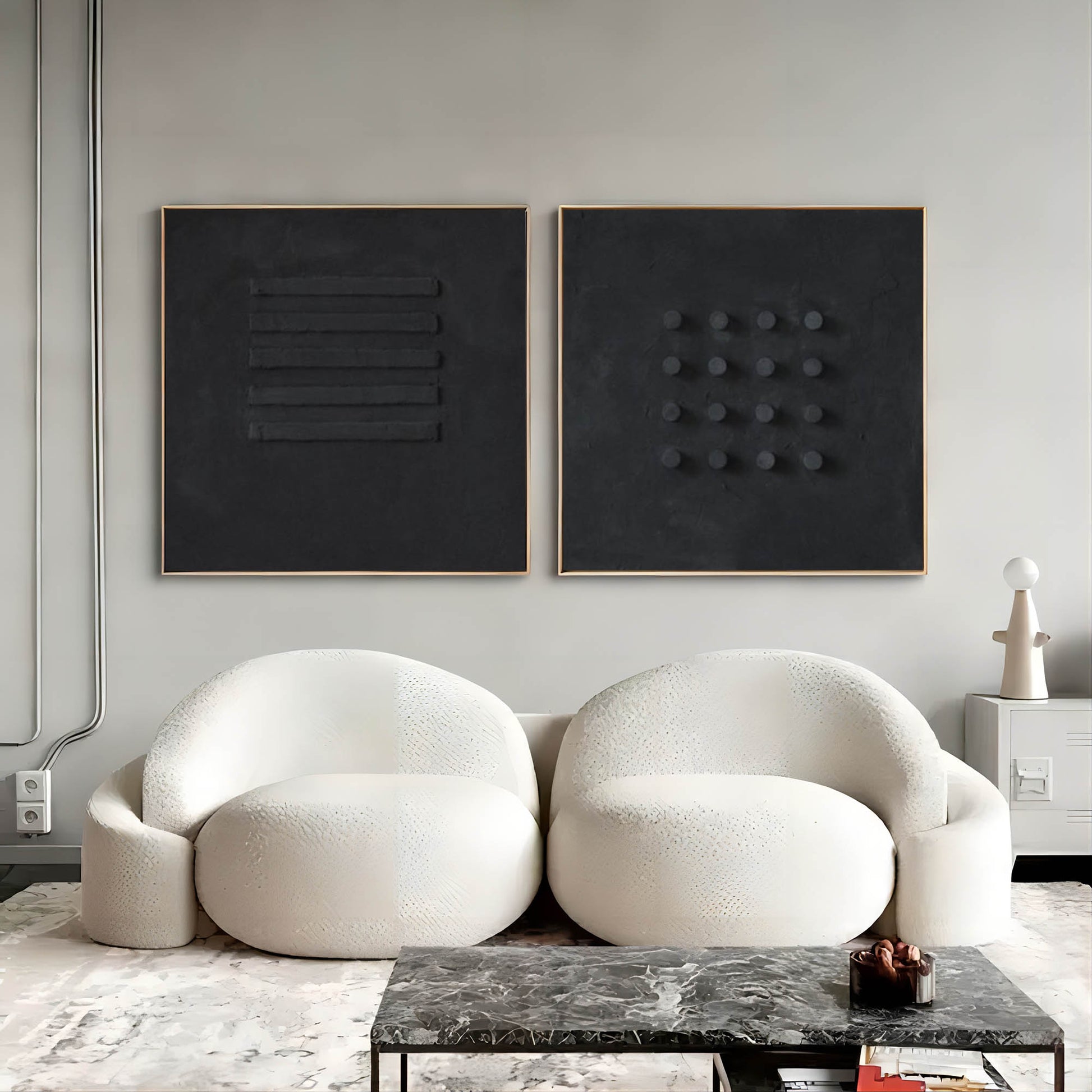 Abstract Painting Set Of 2 SP140 - Neutralighting