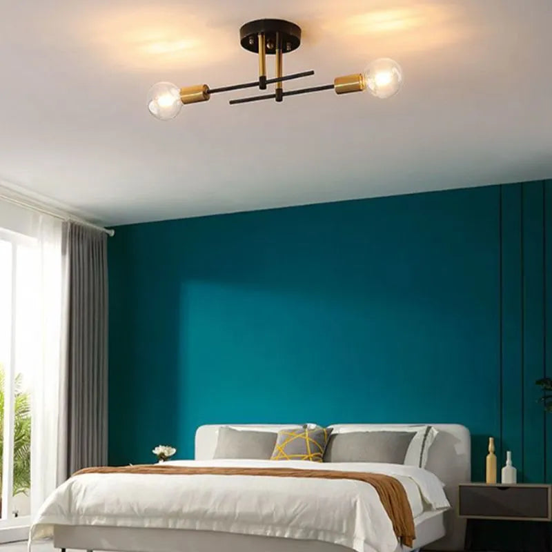 Valentina Flush Mount Ceiling Light Globe Modern, Metal/Glass - Neutral Decor