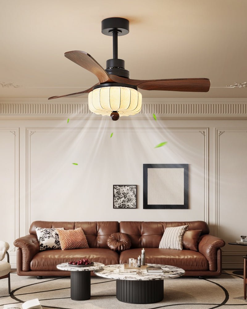 Svelk Vintage Ceiling Fan Light-Neutral Decor