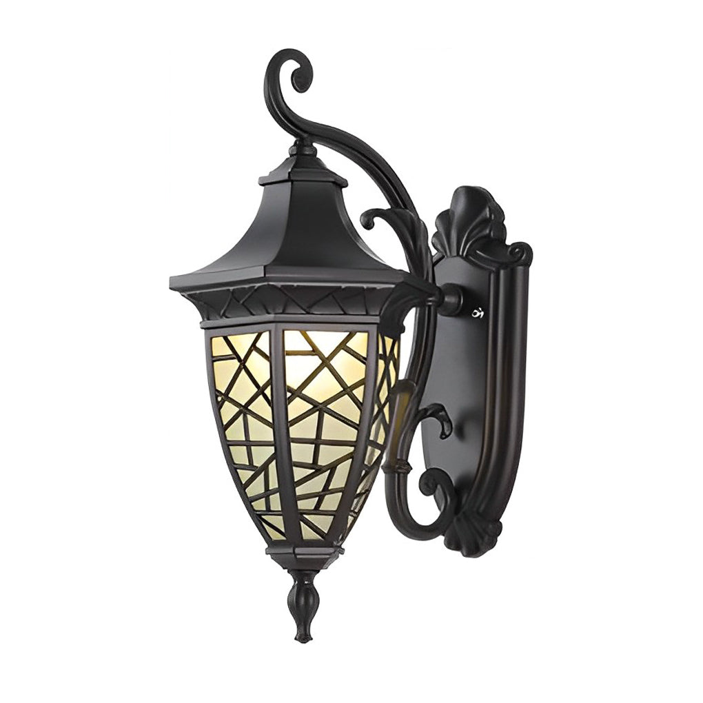 Bond Retro Pattern American Style Outdoor Wall Lamp