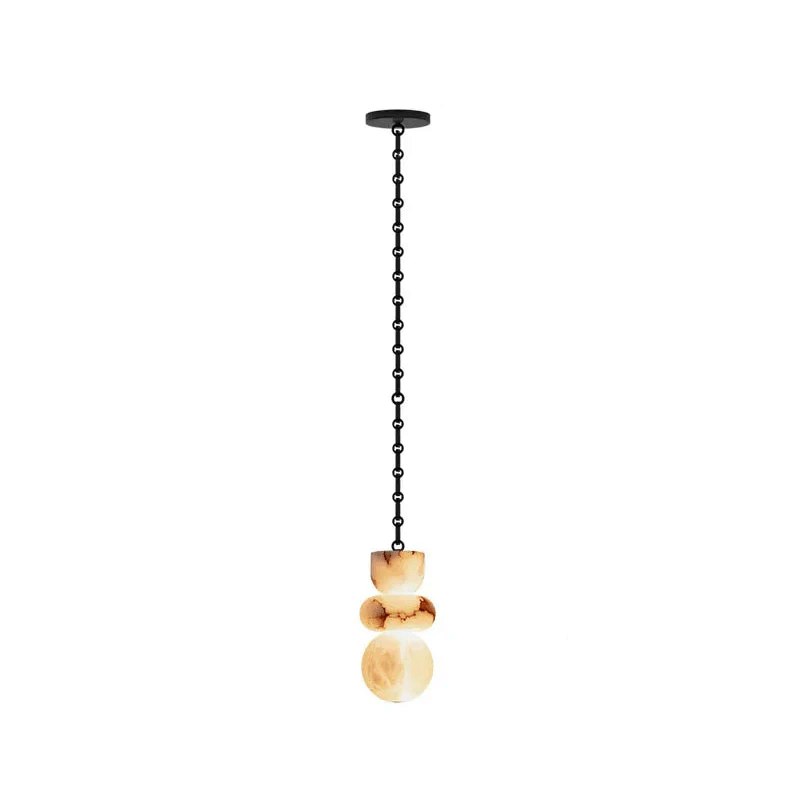 The texture of the blackened metal finish on the chain.