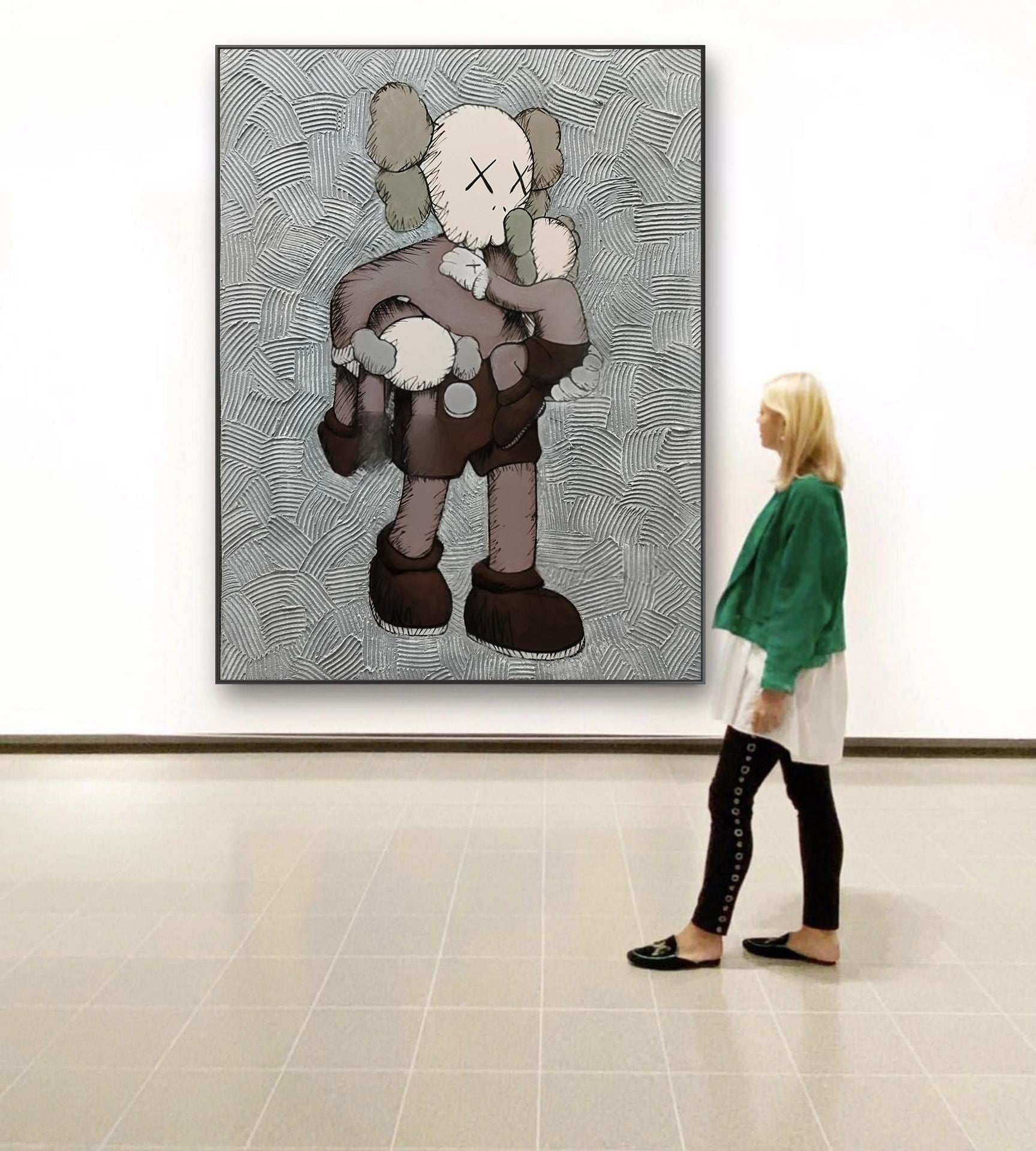 Wall Art Vertical Textured Cartoon Character Scene - Neutralighting