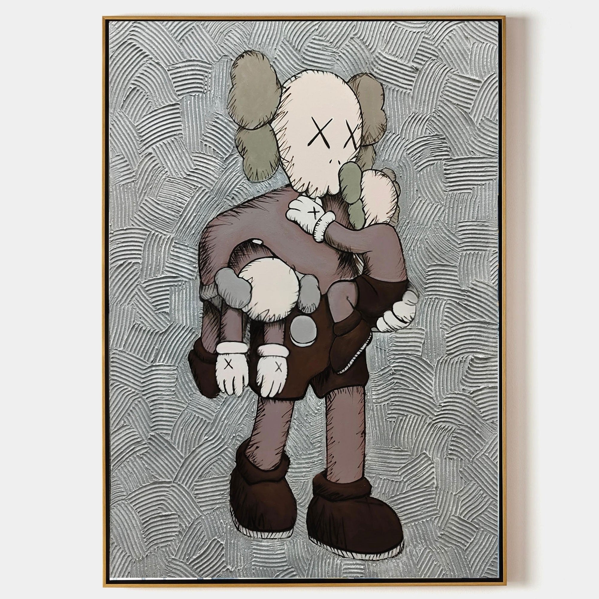 Wall Art Vertical Textured Cartoon Character Scene - Neutralighting